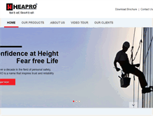 Tablet Screenshot of heapro.com